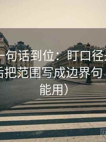 菠萝TV一句话到位：盯口径是不是没交代然后把范围写成边界句（评论也能用）