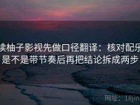 读柚子影视先做口径翻译：核对配乐是不是带节奏后再把结论拆成两步